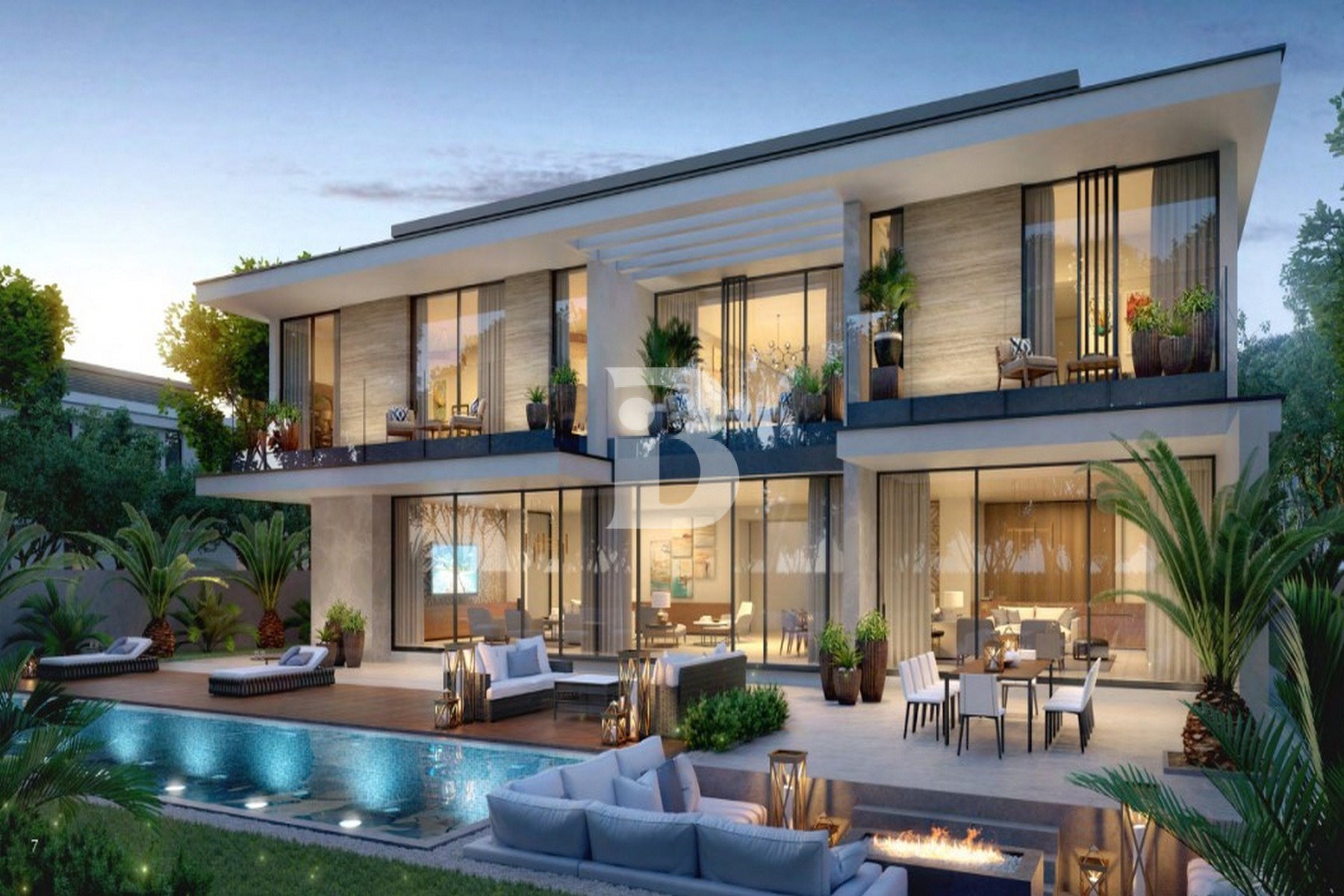 Lavish Villa Surrounded by Lush Greenery