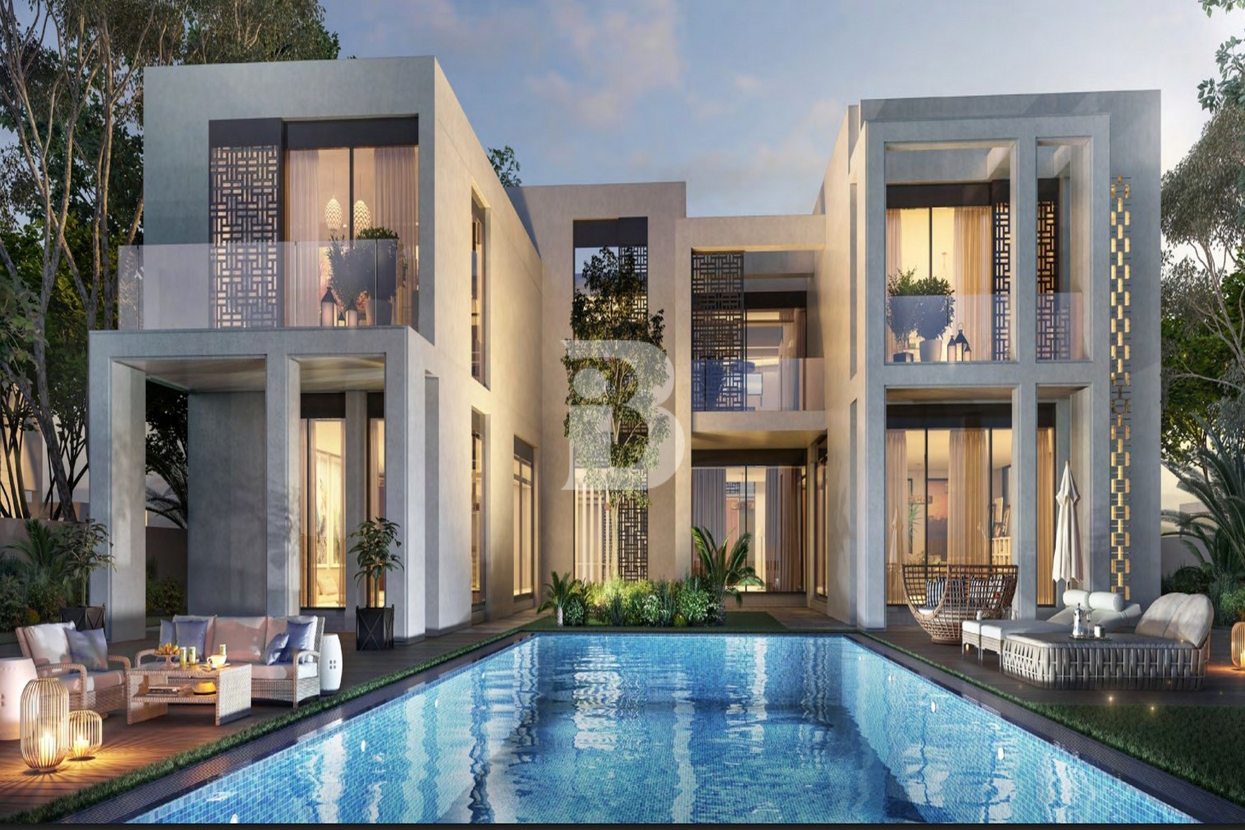 Lavish Villa Surrounded by Lush Greenery
