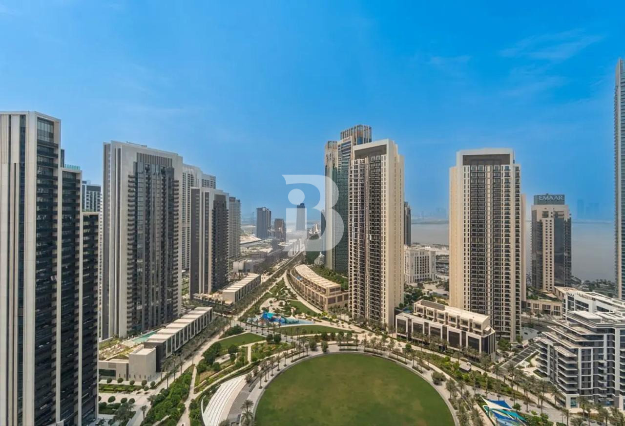 Central Park and Burj View | Bright | High Floor