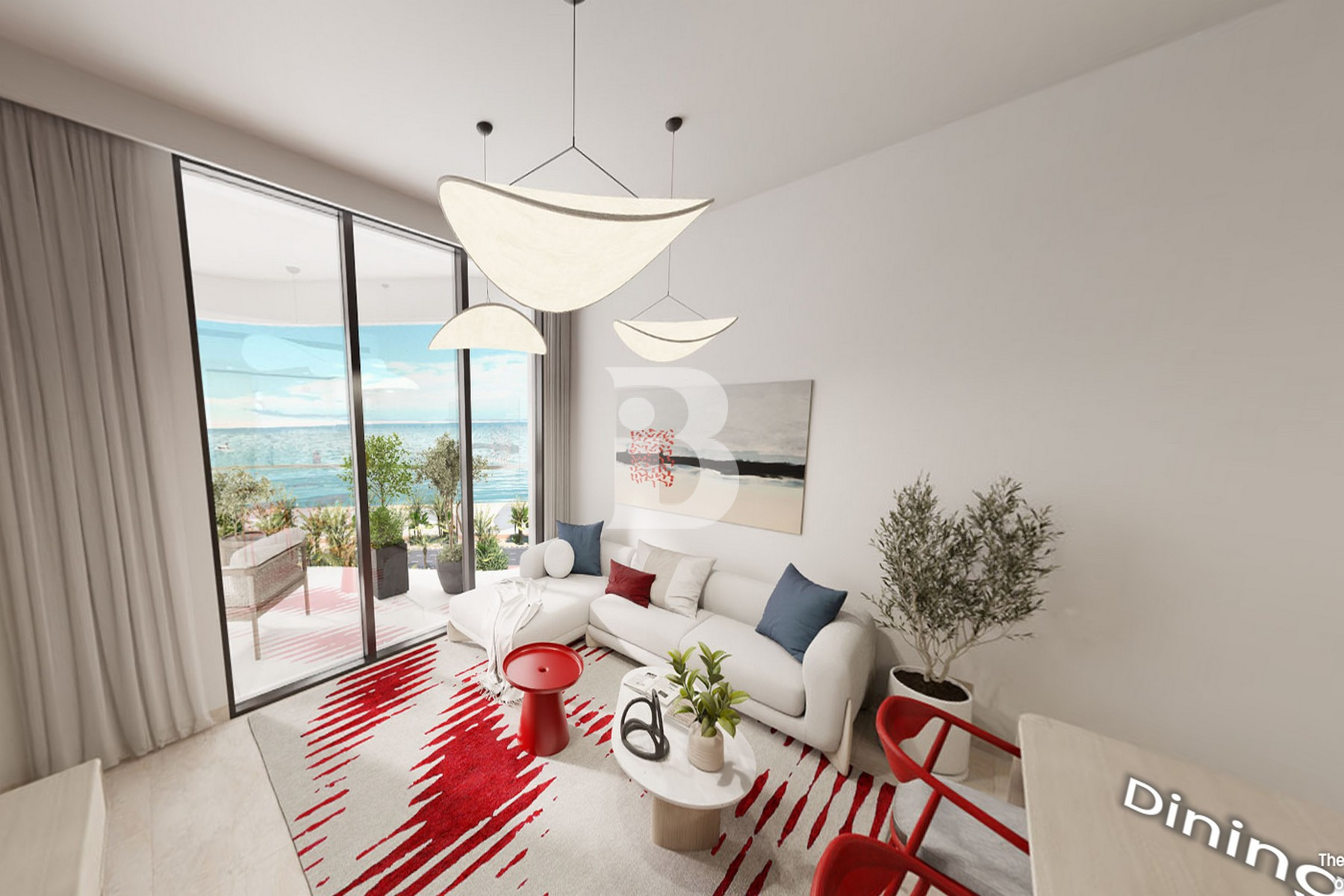 OP | Sea view | Furnished | Private Beach Access