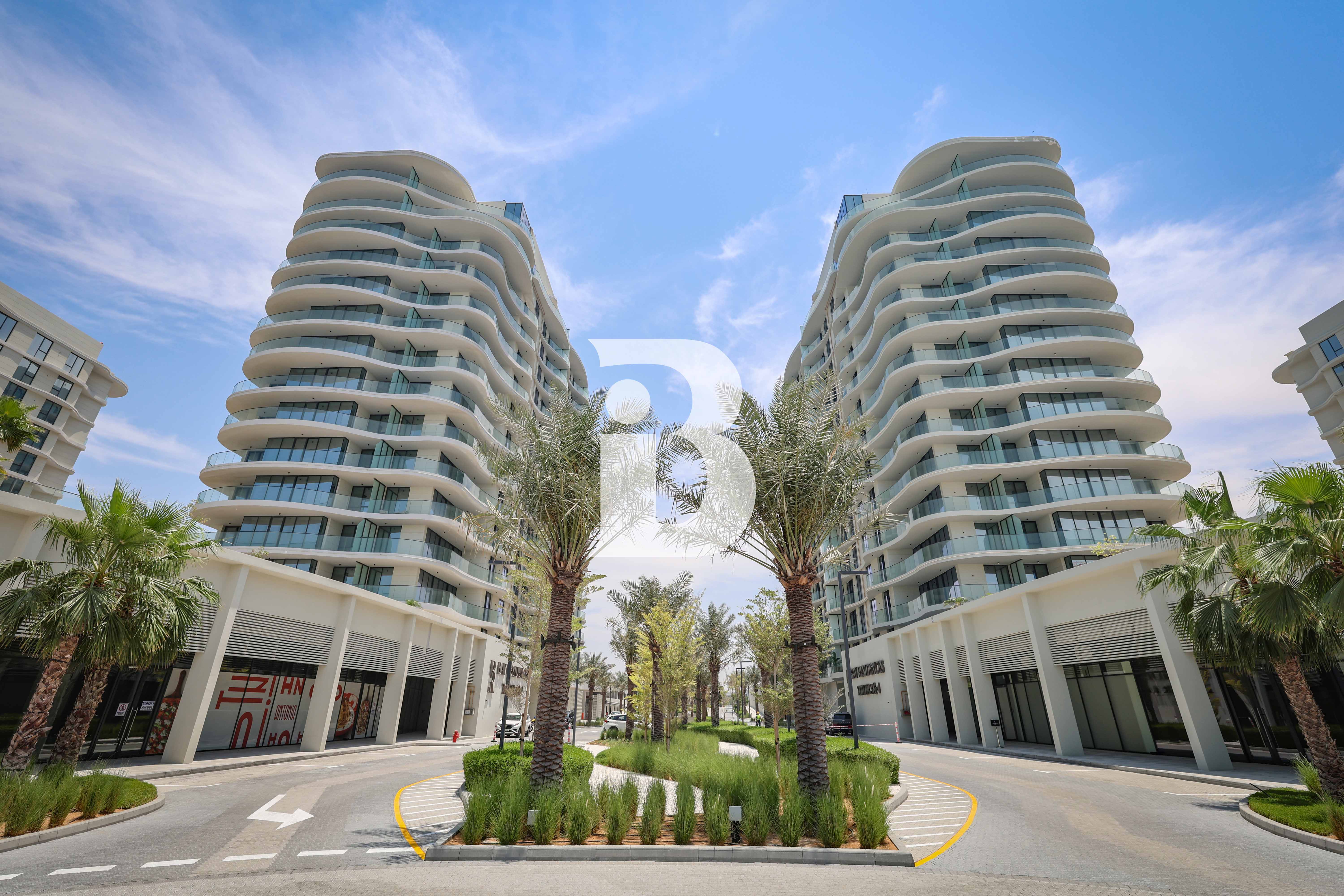 1 Bedroom Brand New Unfurnished Partial Sea View